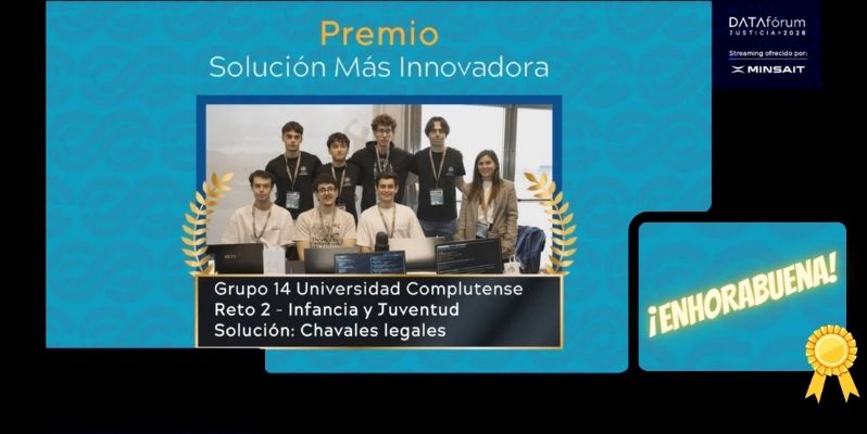 Entrega de premios DATAthon de Justicia 2026